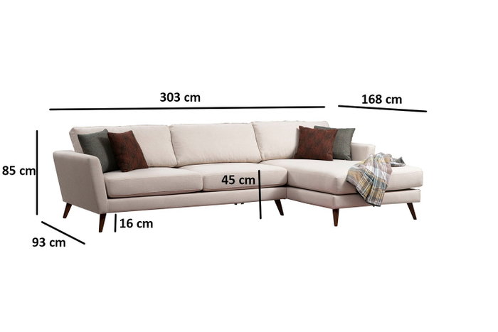 Atelier Del Sofa Mayorka Corner Large Right Beige Atelier Del Sofa Mayorka Corner Large Right Beige